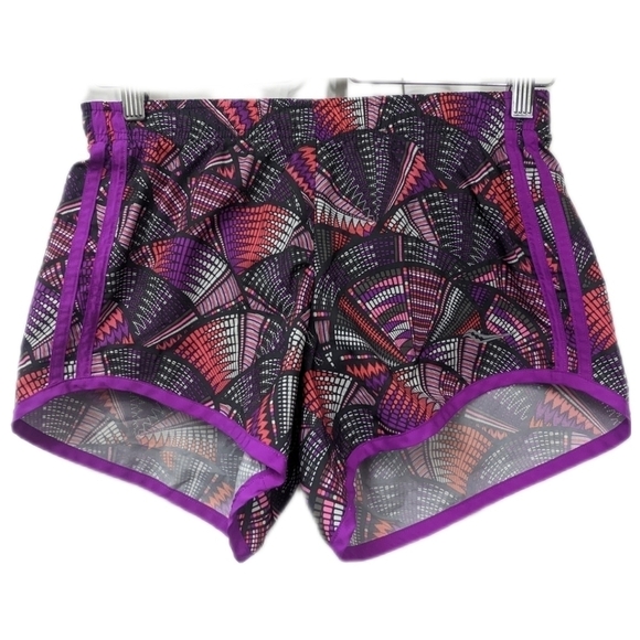 Saucony Patterned Running Shorts Sz XS - Picture 1 of 8